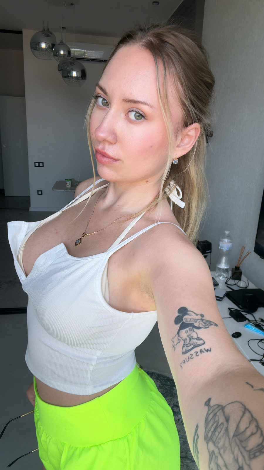 KateV in her underwear in Birmingham