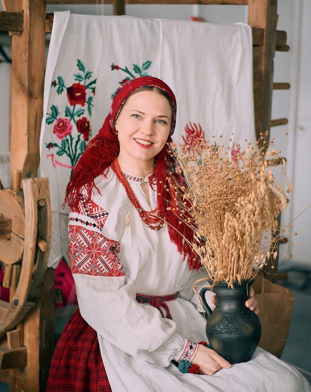 Women in Slavic costumes in Birmingham
