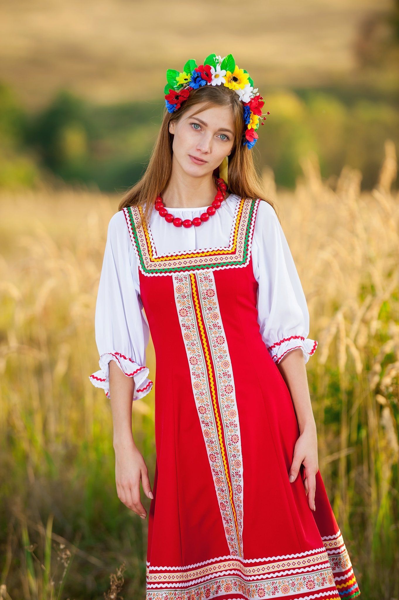 Women in Slavic costumes in Birmingham