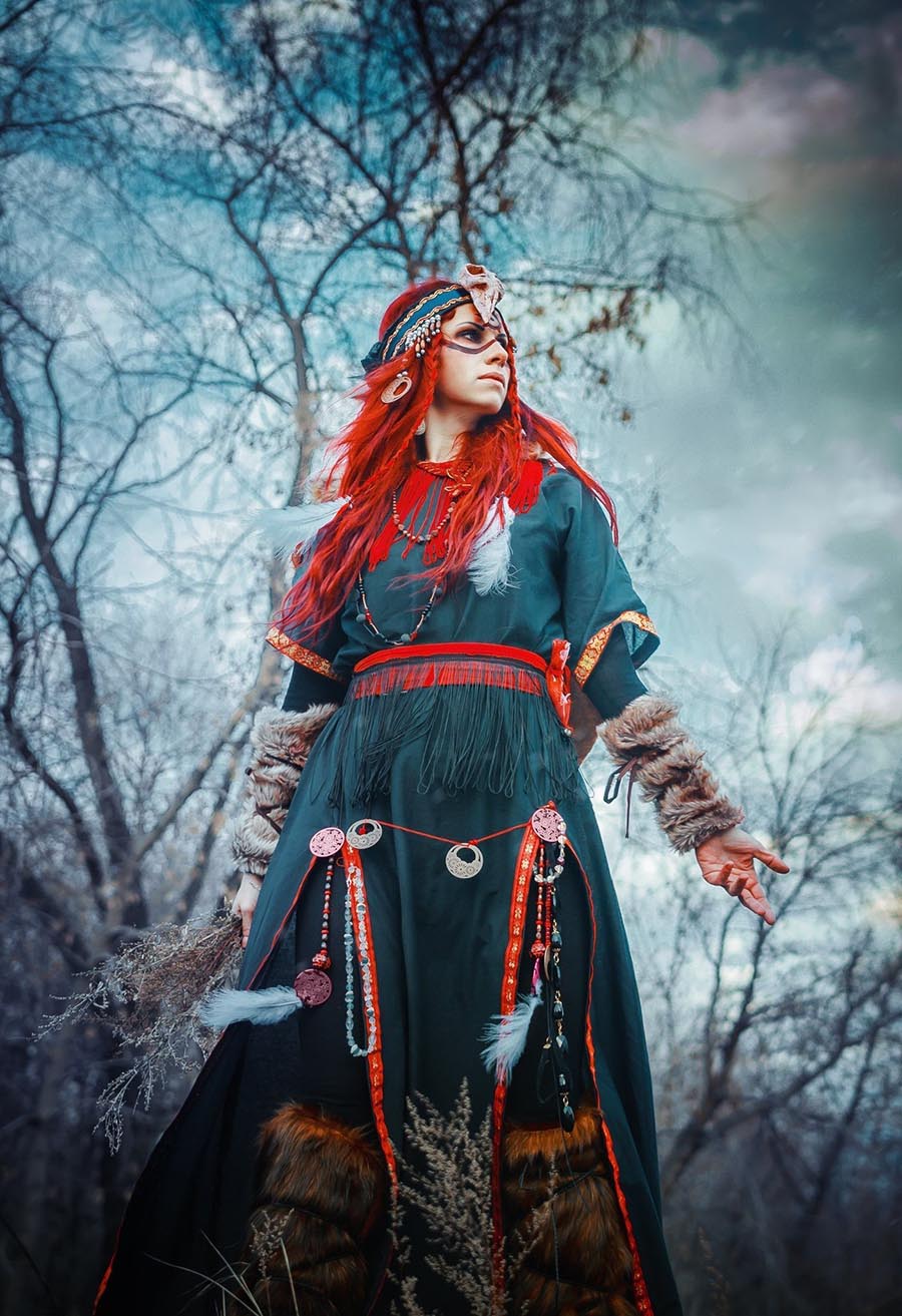 Girls in Slavic costumes underwear in Birmingham