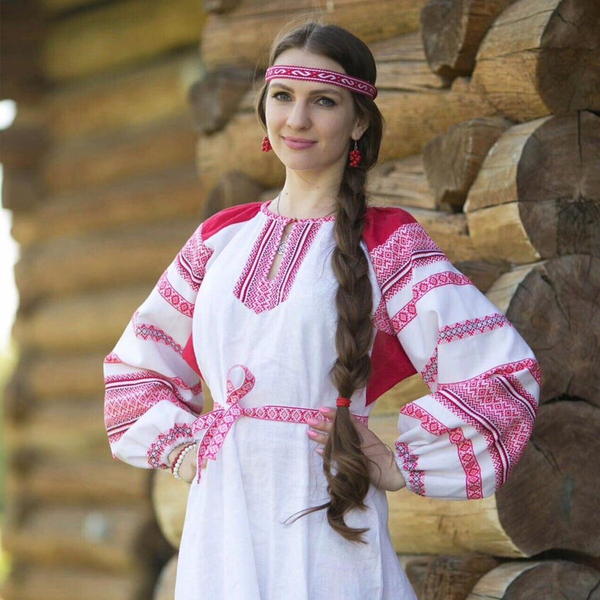 Girls in Slavic costumes in Birmingham
