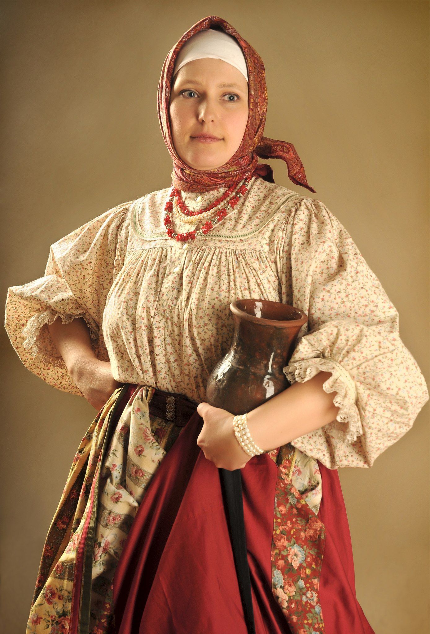 Girls in Slavic costumes in Birmingham